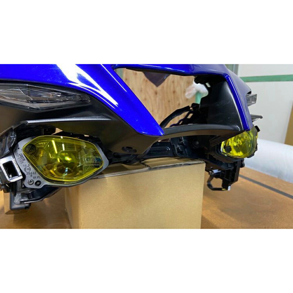 ヤマハ YZF-R1 ヘッドライトシールド(イエロー) ACRY Point