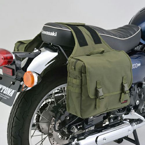 振り分けサドルバッグMIL 20L (グリーン) DHS-11 DAYTONA