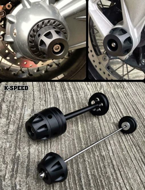 BMW RnineT フロント、リアアクスルスライダー K-SPEED