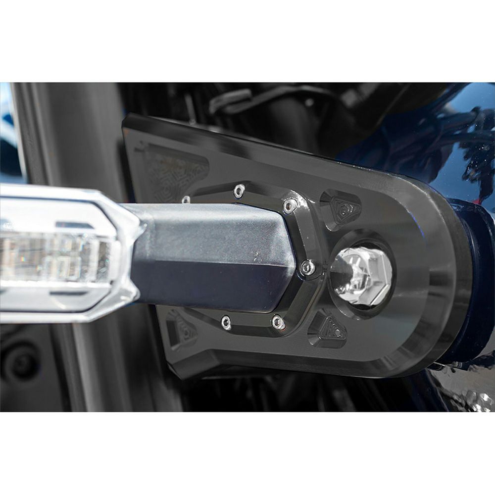 Z900RS/CAFE/SE ビレットハニカム・ヘッドライトステーカバー (ブラック) アーキ
