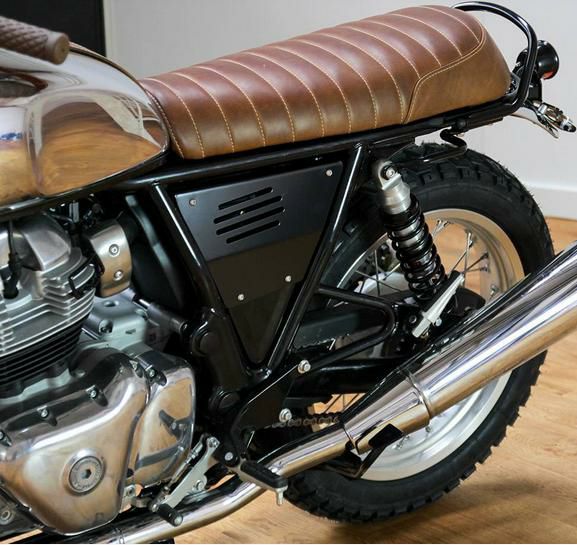 サイドカバー 左側 サテンブラック コンチネンタルGT/インターセプター 650 BAAK｜モトパーツ　店