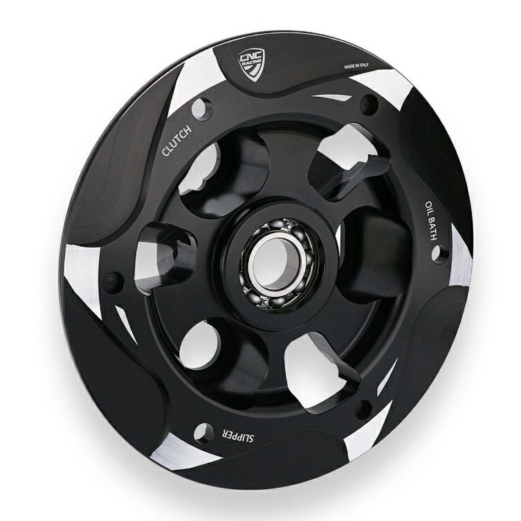 DUCATI プレッシャープレート オイルバス クラッチ ブラックシルバー CNC Racing