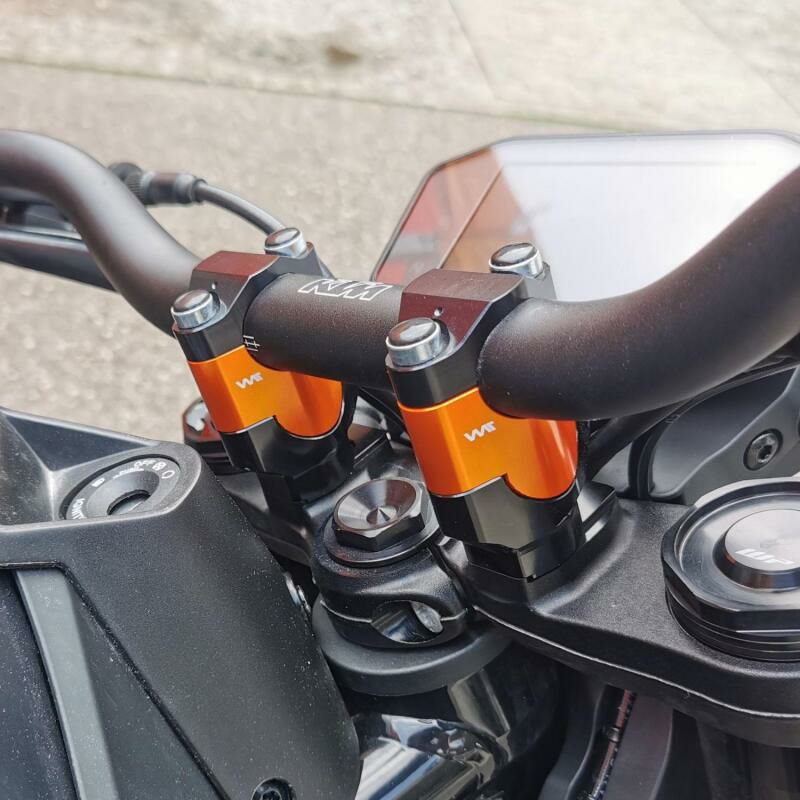 KTM 890 SMT ハンドルバーライザー 25mmUP オレンジ VOIGT MOTO TECHNIK|モトパーツ 店