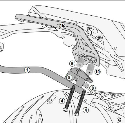GIVI G310R BMW リアキャリア MONOLOCK/MONOKEY