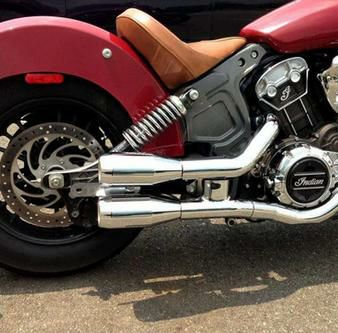 インディアン SCOUT/Bobber/Sixty スリップオンマフラー クローム TRASK｜モトパーツ　店
