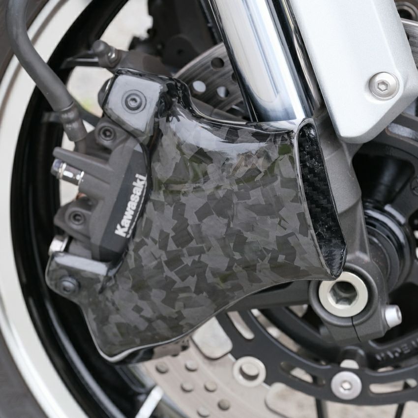 Z900RS NINJA1000SX フロントキャリパーダクトカバー 左右セット ドライカーボン SPEEDRA｜モトパーツ　店