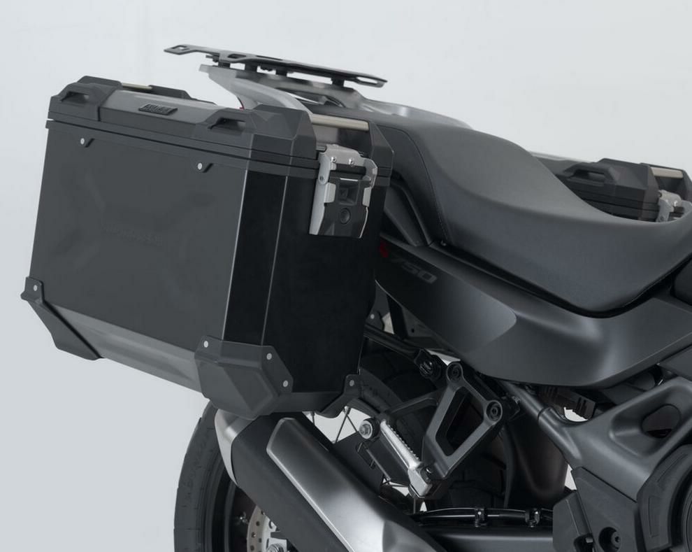 トランザルプ XL750 TRAX ADV M アルミサイドパニアケースセット ブラック SW-MOTECH