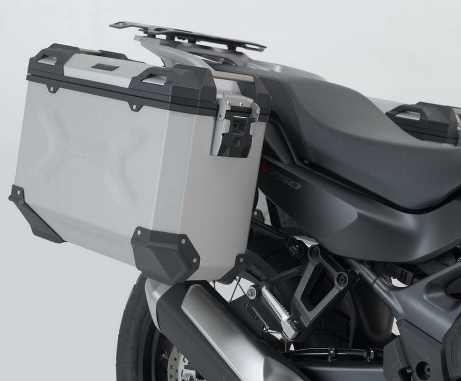 トランザルプ XL750 TRAX ADV M アルミサイドパニアケースセット シルバー SW-MOTECH