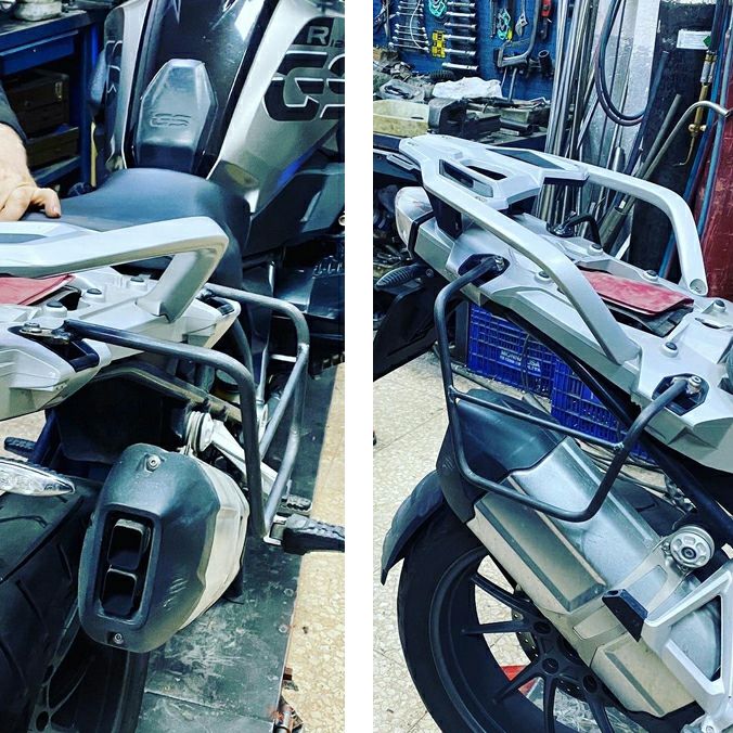 BMW R1250GS R1200GS サドルバッグ ステー 左右 ブラック La Poderosa