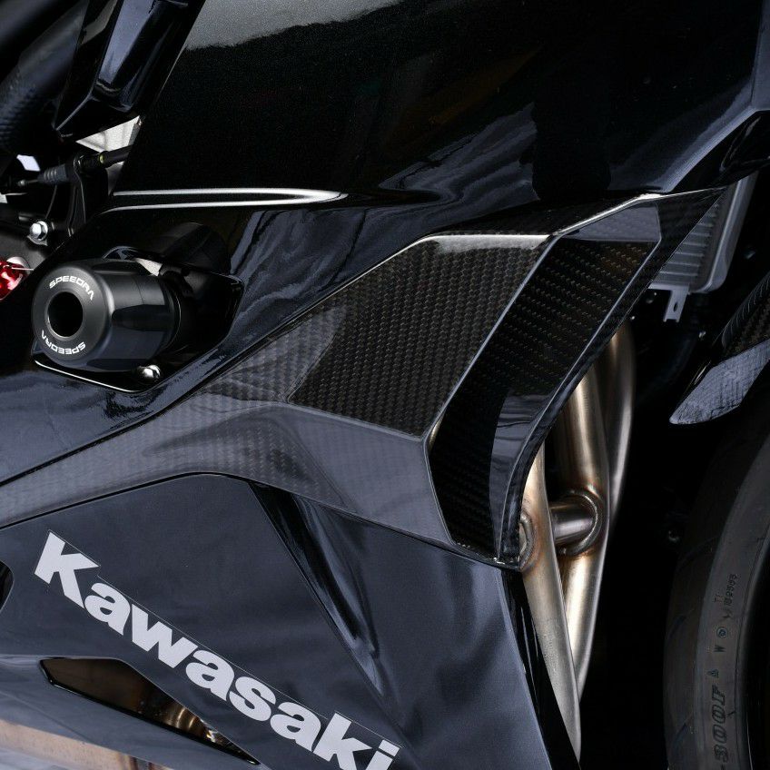 楽天市場】A-TECH エーテック タンクサイドカバーSPL ZX-25R KAWASAKI