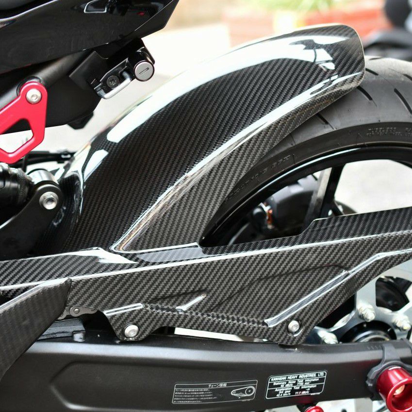 【美品】ZX-25R、ZX-4R カーボンリアフェンダー　KABON製 楽天市場】ZX-4R SE/RR 23〜ZX25R/SE 20〜 リアフェンダー