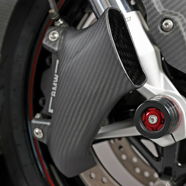 S1000RR/H2/CBR1000RR-R ブレーキキャリパーダクトカバー ドライカーボン SPEEDRA