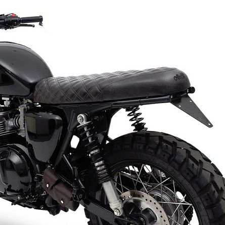 空冷 T100 スクランブラー スラクストン クールシート 本革 ダイアモンド ブラック RAISCH