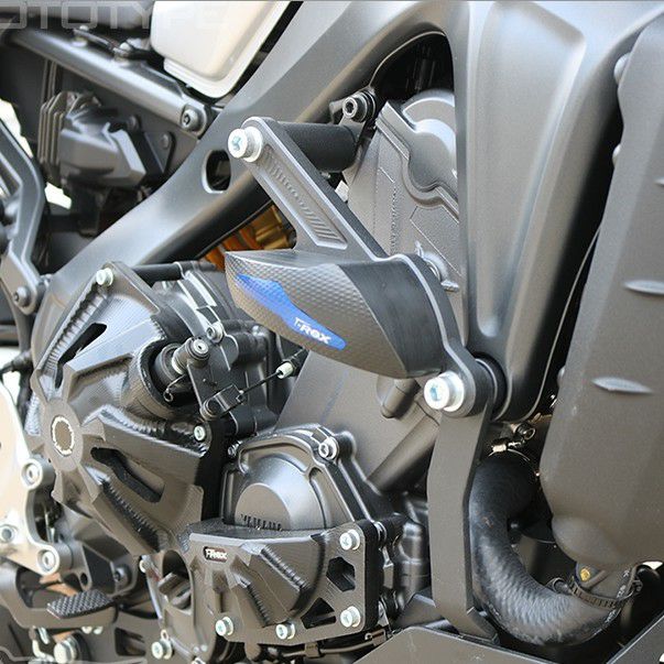 XSR900/MT-09/Tracer900GT フレームスライダー ブルー T-Rex Racing