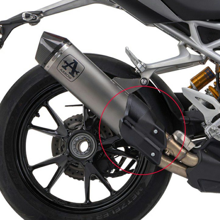 スピードトリプル1200RS/RR 21- カーボンファイバーヒートシールド ARROW