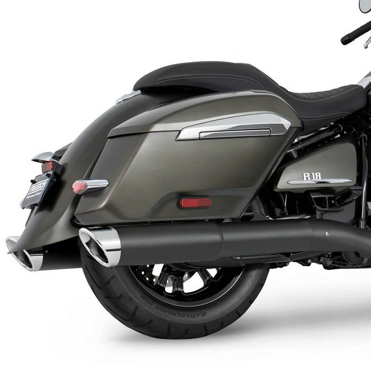 【楽天市場】BMW R18B バガー/R18 トランスコンチネンタル 22- スリップオンマフラー 4.5インチ径 ブラック スラッシュカット ...