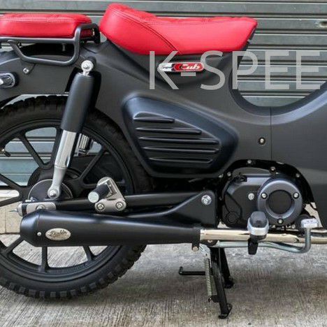 スーパーカブ C125 フルエキゾーストマフラー Diabolus ブラックチップ K-SPEED|モトパーツ 店