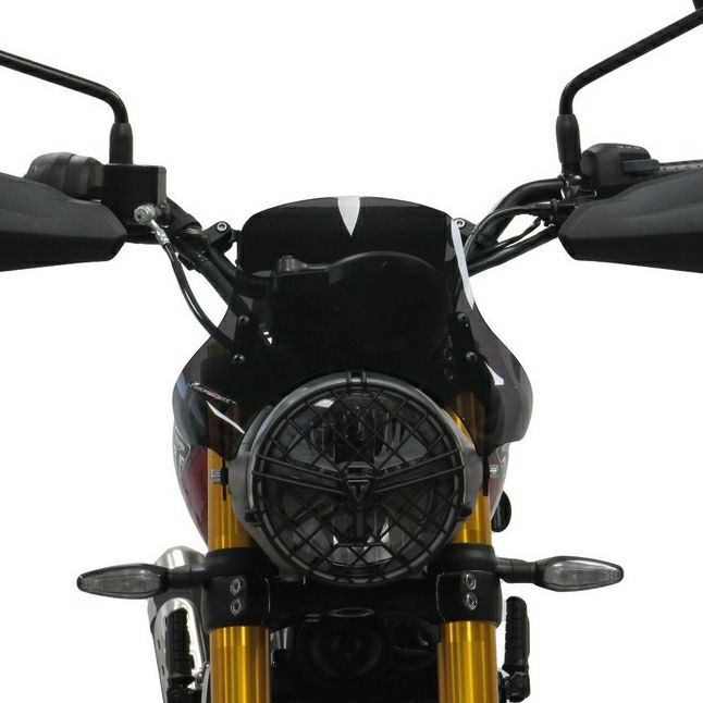 TRIUMPH バイクシールド 透明プラスチック　装着イメージ写真有 fukuustore_fk419