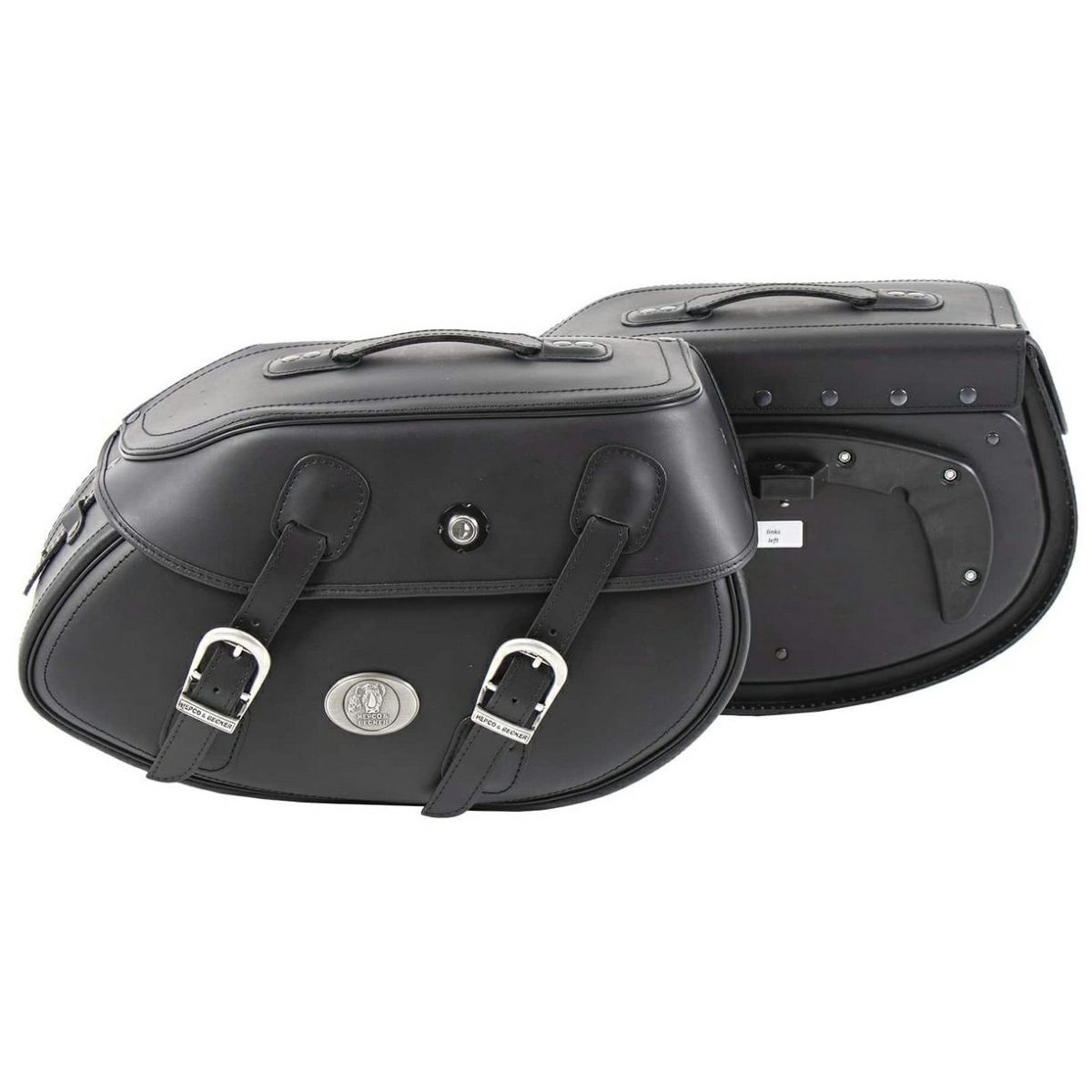 ヘプコ＆ベッカー(HEPCO＆BECKER) バッファローレザー サドルバッグ ブラック 左右セット 21L C-BOWホルダー｜モトパーツ　店
