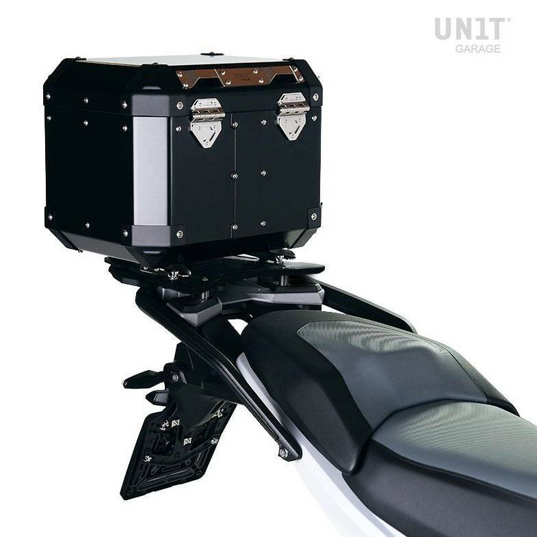 BMW R1300GS アルミトップケース 36L +純正ラゲッジラック用プレート ブラック UNIT GARAGE