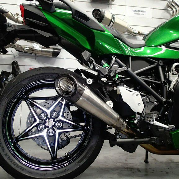 H2 SE/SX (18-26) チタンスリップオン カーボンエンドH2Rマフラー Vandemon｜モトパーツ　店 117,535円