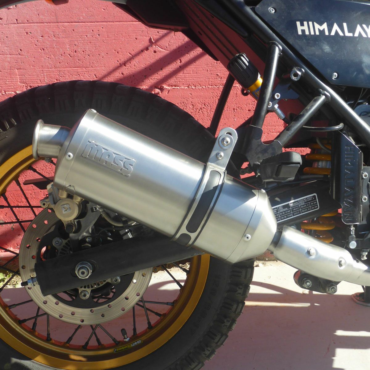 ロイヤルエンフィールド ヒマラヤン/スクラム 411 オーバルステンレス スリップオンマフラー サテン仕上げ MASS Exhaust 52,415円