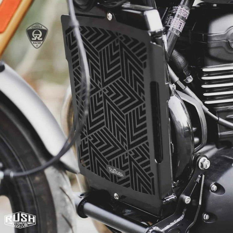 トライアンフ スピード400/スクランブラー400X ラジエーターガード ブラック ラッシュカスタム｜モトパーツ　店 26,565円