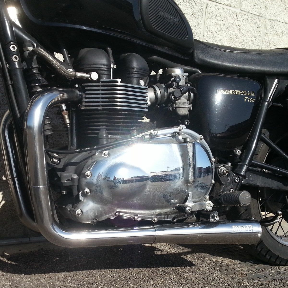 楽天市場】トライアンフ 空冷ボンネビル ステンレス Tromb スリップ