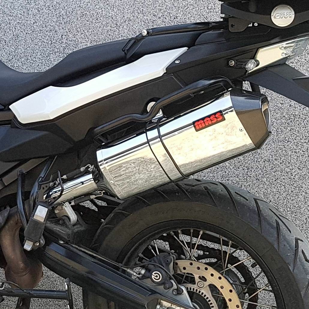 BMW F800GS Prisma ステンレス スリップオンマフラー ポリッシュ MASS Exhaust｜モトパーツ　店