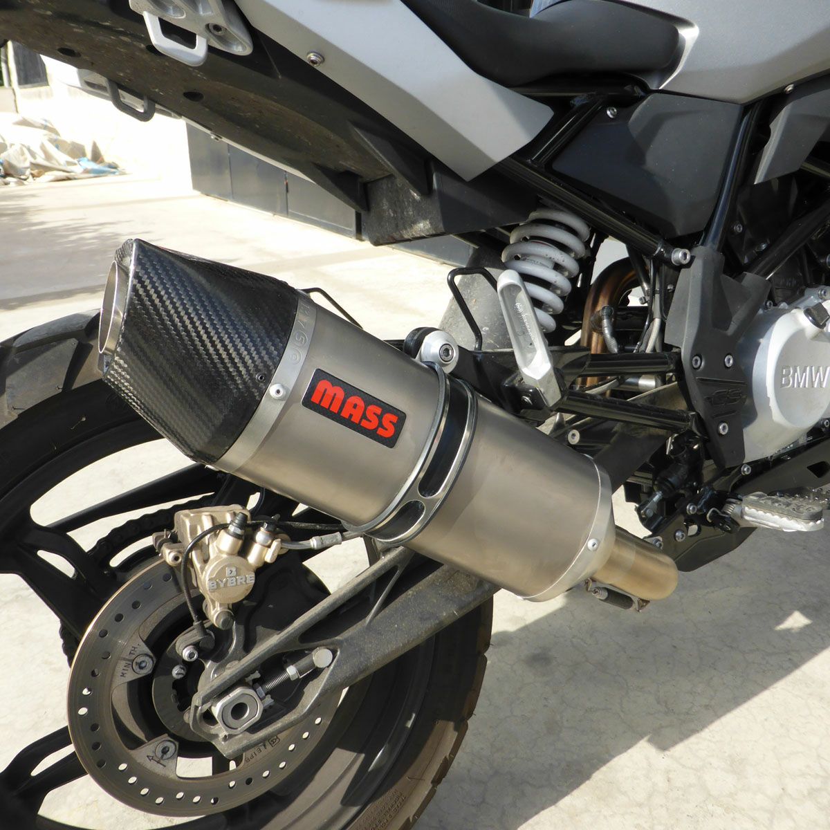 BMW G310GS オーバルチタン+ステンレス フルエキゾーストマフラー(レーシング) MASS Exhaust|モトパーツ 店