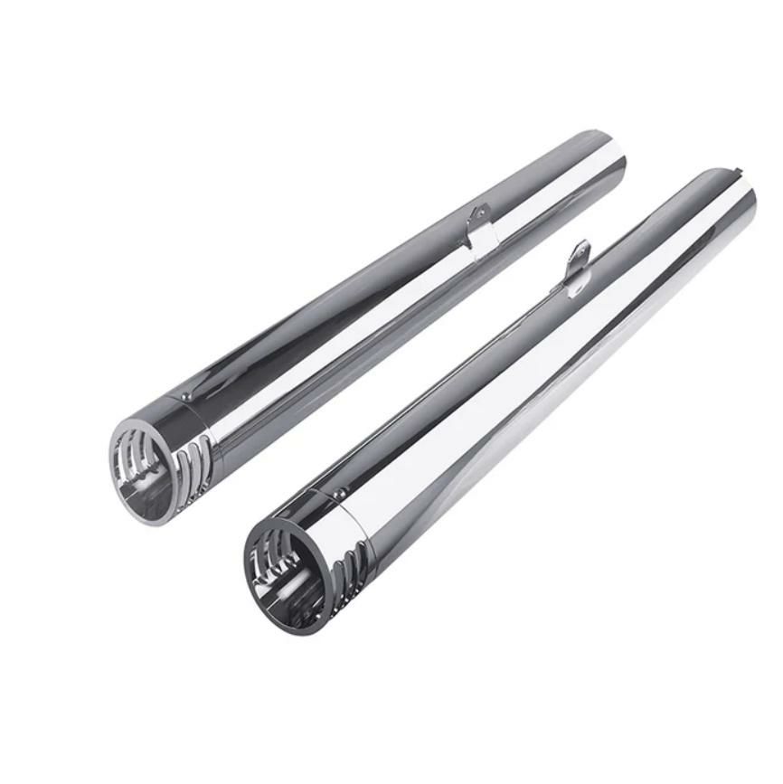 ゴールドウイングF6B GL1800 12～17 4.0インチスリップオンマフラー 4.0' Slip-on Mufflers クローム SHARK ROAD