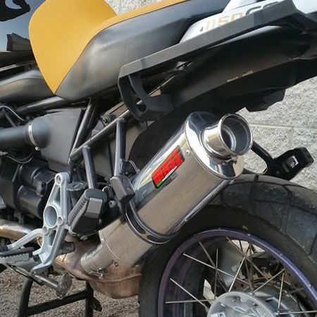BMW R1150GS オーバルステンレス スリップオンマフラー ポリッシュ MASS Exhaust