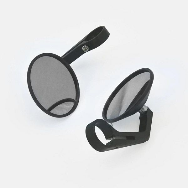スピード400/スクランブラー400X バーエンドミラー ブラック Clamp-On Bar End Mirrors Black TEC