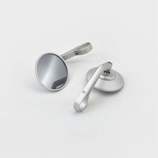 スピード400/スクランブラー400X バーエンドミラー シルバー Clamp-On Bar End Mirrors Silver TEC