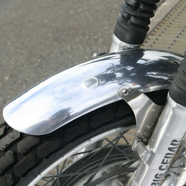 ヤマハ SR400用 アルミフロントフェンダー ショート K180 用 BIGCEDAR｜モトパーツ　店