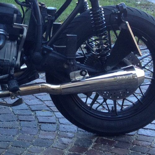 BMW R80/R100 ステンレス スリップオンマフラー サテン MASS Exhaust