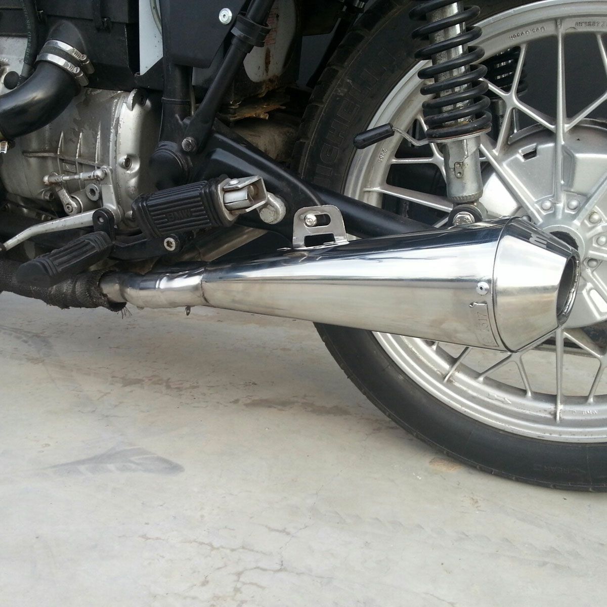 楽天市場】BMW R80/R100ミスティーク Tromb ステンレス 2in1