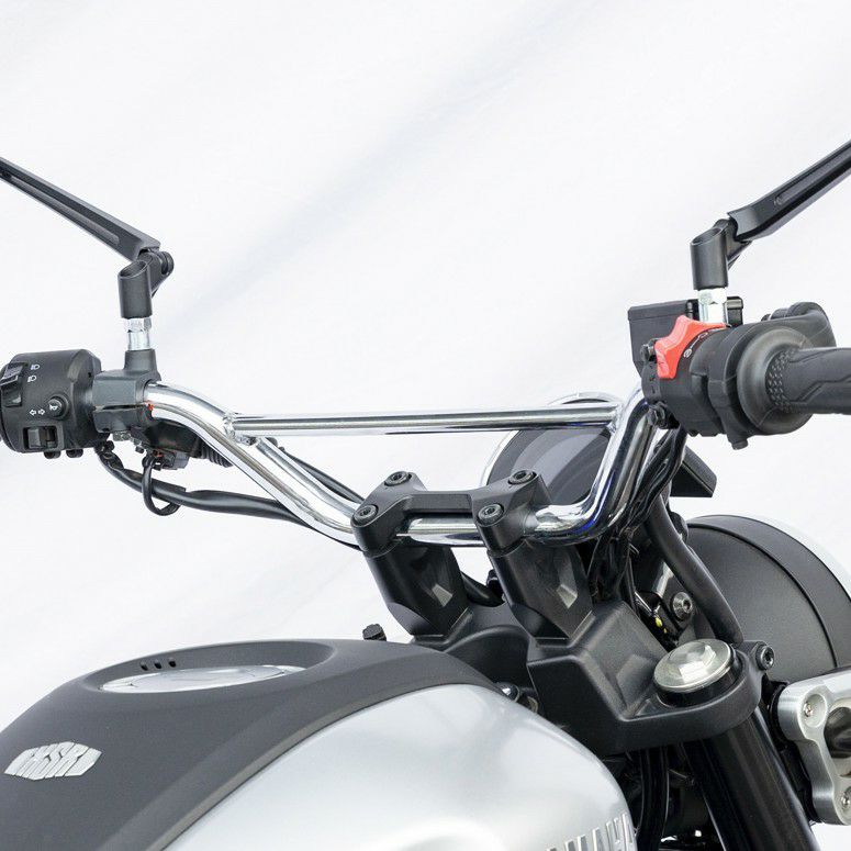 ヤマハ XSR125 2024- トラッカーハンドル バー付き クローム キジマ(KIJIMA)