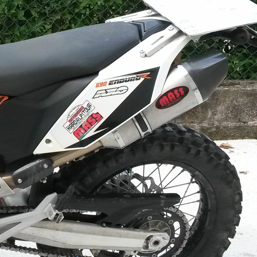 KTM 690エンデューロ/SM オーバルチタン スリップオンマフラー MASS Exhaust