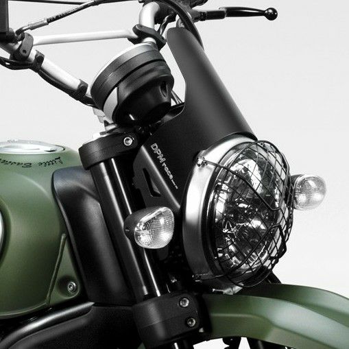 DUCATI スクランブラー800 ウインドスクリーン アルミ ブラック DPM