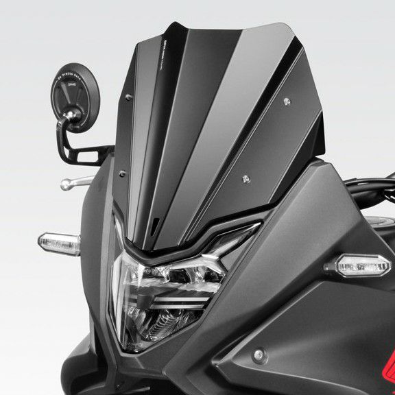 XL750トランザルプ ウインドスクリーン アルミ製 ブラック DPM
