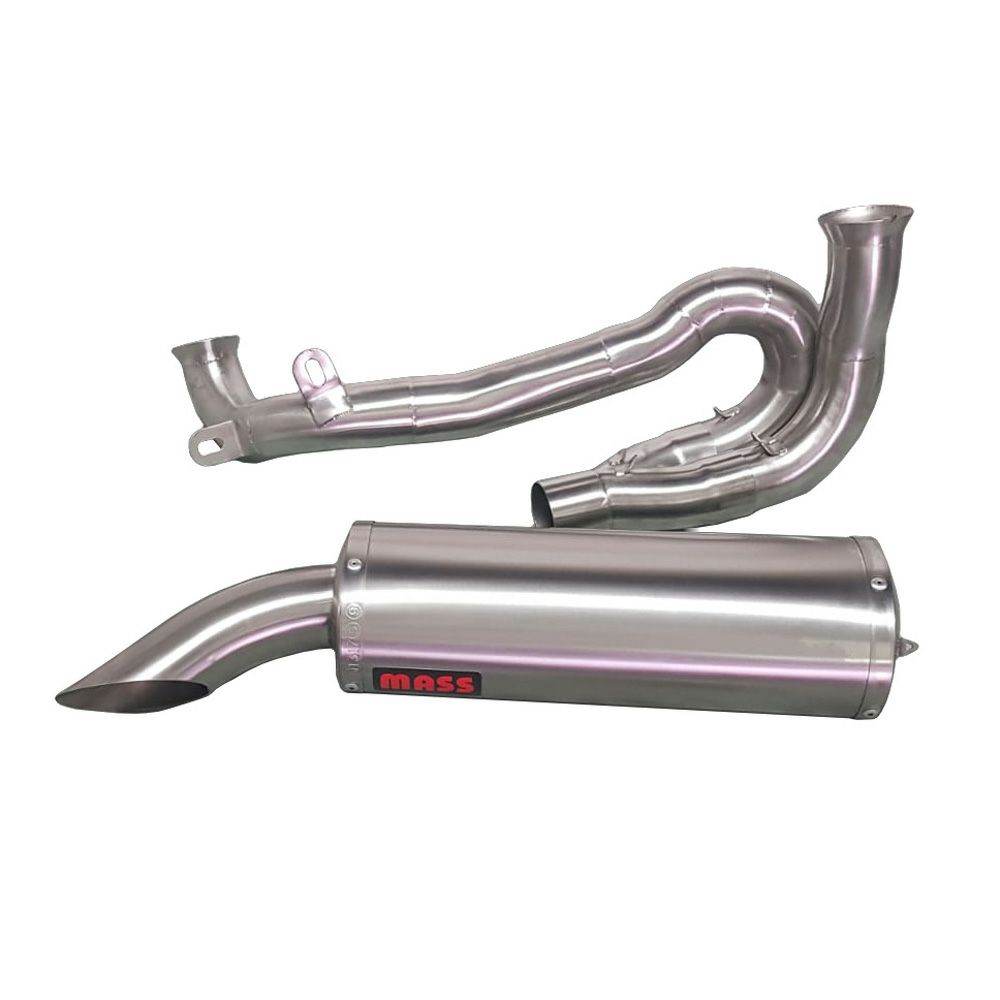 KTM 1190 RC8 R オーバルステンレス 2in1 セミコンプリートマフラー オーバルステンレスサイレンサー MASS Exhaust