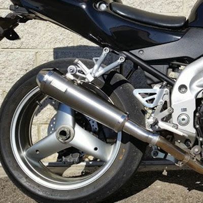 トライアンフ スピードトリプル955 Tromb チタン スリップオンマフラー MASS Exhaust
