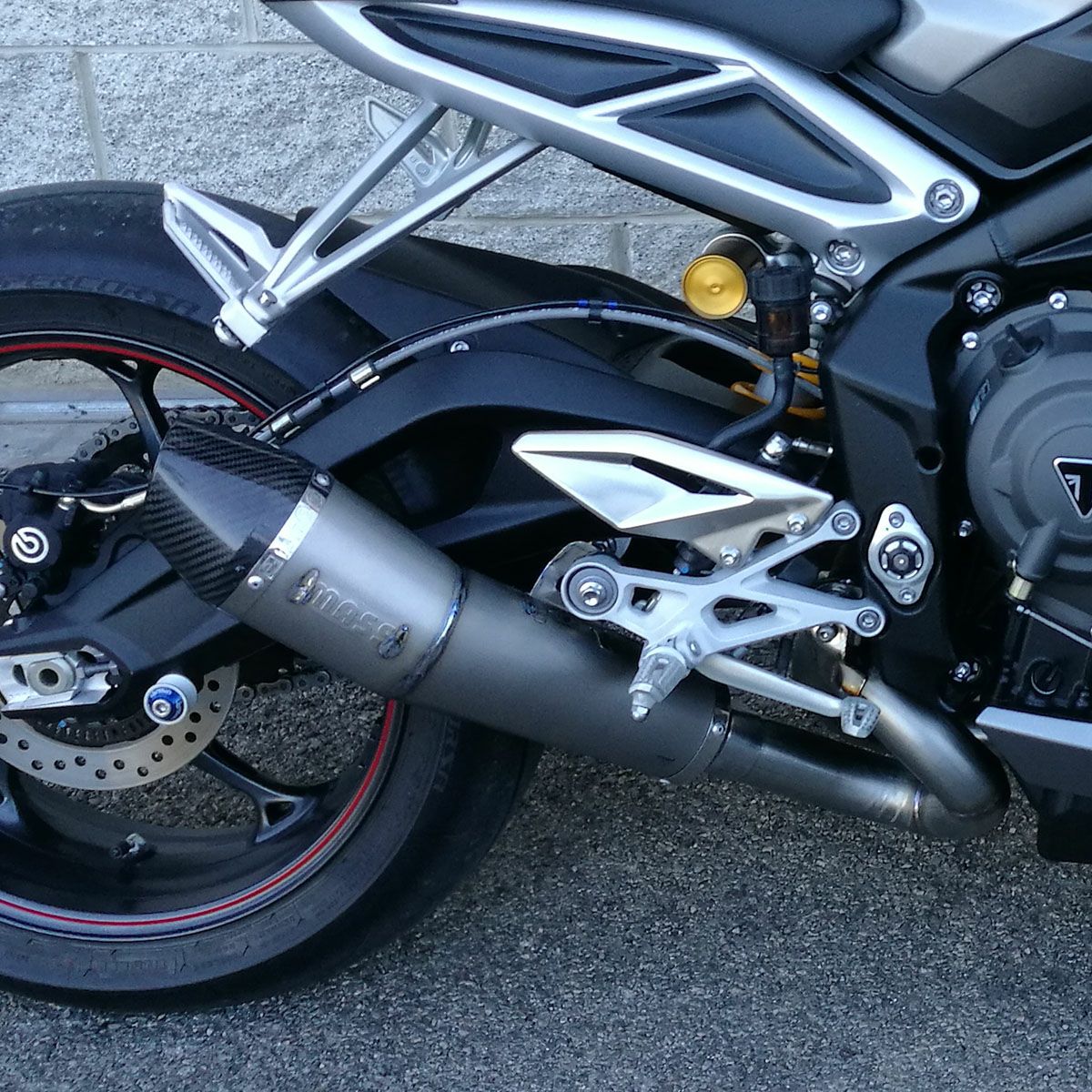 楽天市場】トライアンフ ストリートトリプル675 オーバルステンレス