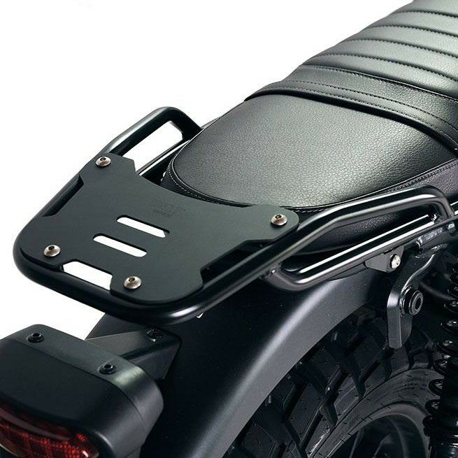 CL250/CL500 リアラゲッジラック アルミプレート付き ブラック UNIT GARAGE｜モトパーツ　店