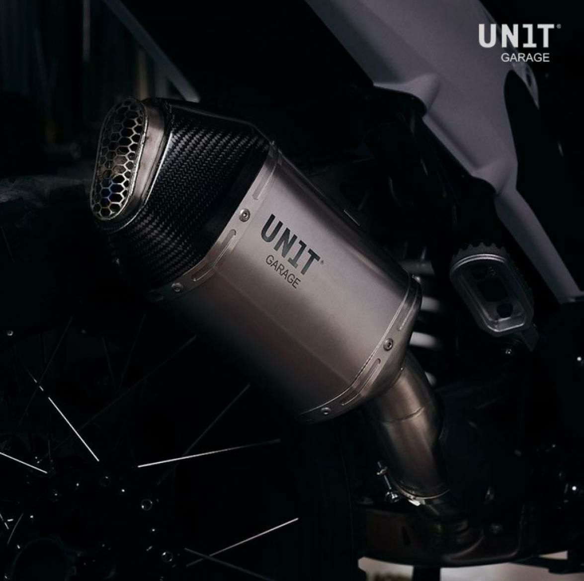 BMW R1300GS RAD チタンスリップオンマフラー チタンシルバー UNIT GARAGE
