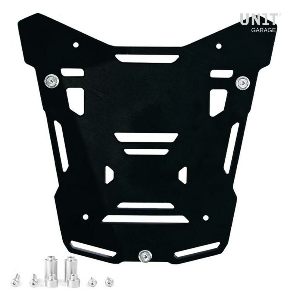 BMW R1300GS 純正ラック向アトラスアルミトップケース取付台座プレート ブラック Atlas Silver top case plate for original luggage rack UNIT GARAGE
