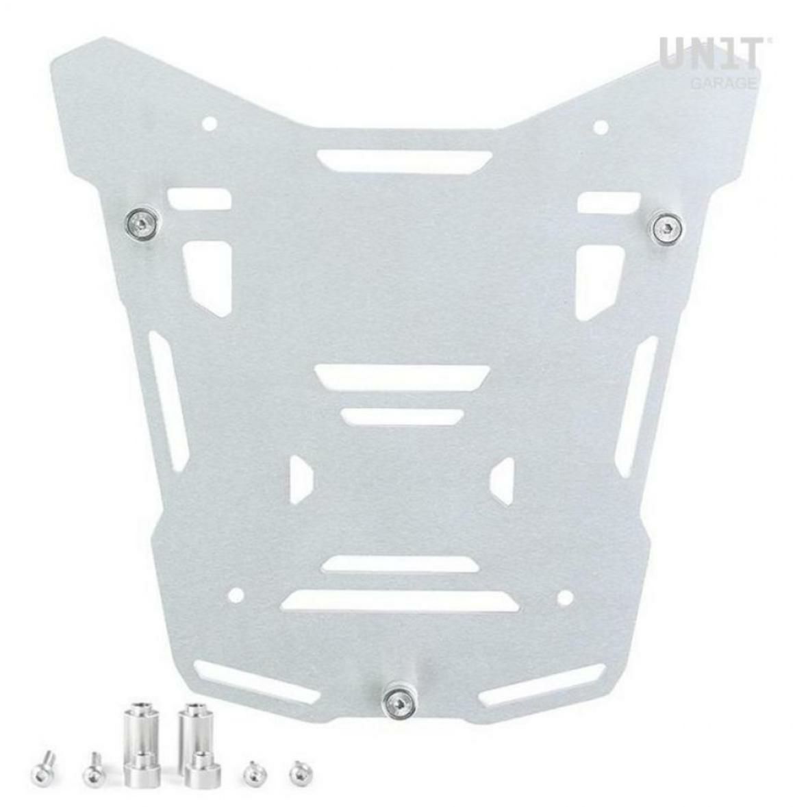 BMW R1300GS 純正ラック向アトラスアルミトップケース取付台座プレート シルバー Atlas Silver top case plate for original luggage rack UNIT GARAGE