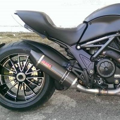 ドゥカティ ディアベル オーバルカーボン スリップオンマフラー カーボンチップ MASS Exhaust