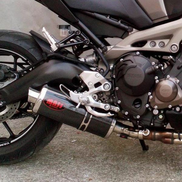MT-09 オーバルカーボン スリップオンマフラー MASS Exhaust｜モトパーツ　店